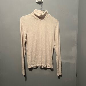 Wilfred Cream Turtleneck Long Sleeve Top